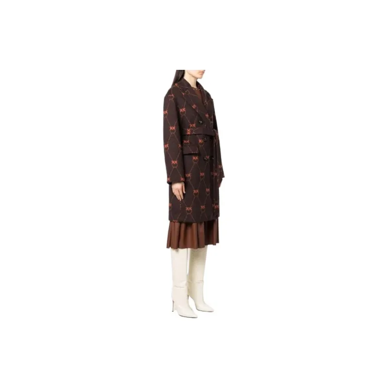 PINKO Velvet Jackets Women's Brown-3