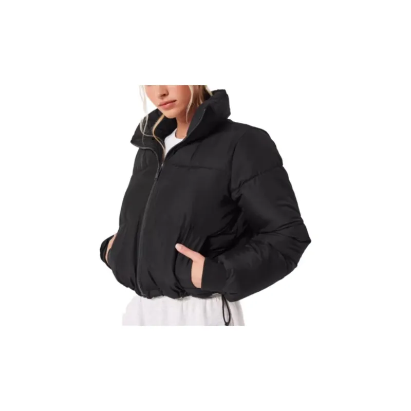 Hollister Puffer Jackets Women's Black-3