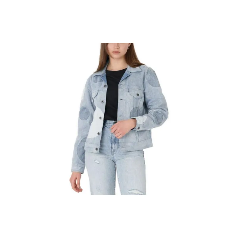 Levis Denim Jackets Women's Light Indigo-5