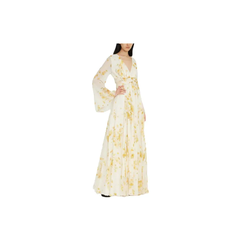 GIAMBATTISTA VALLI Long-Sleeved Dresses Women's Yellow-2