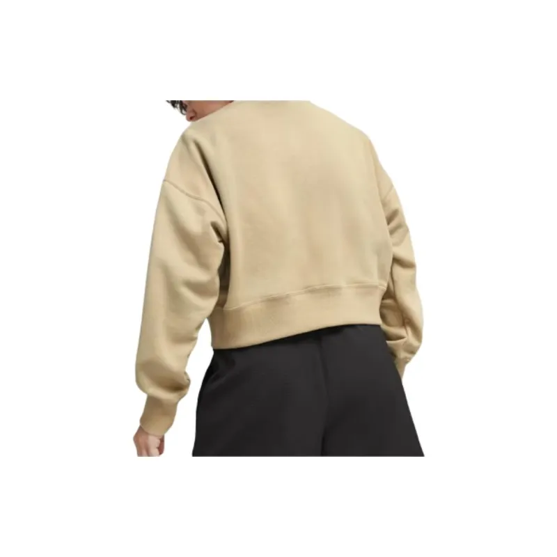 PUMA TEAM TEAM Sweatshirt Women's Tan-3