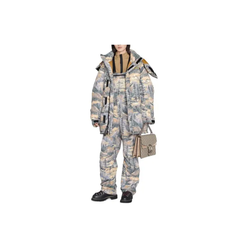 GUCCI X The North Face Padded Jacket 'Forest Print'-2