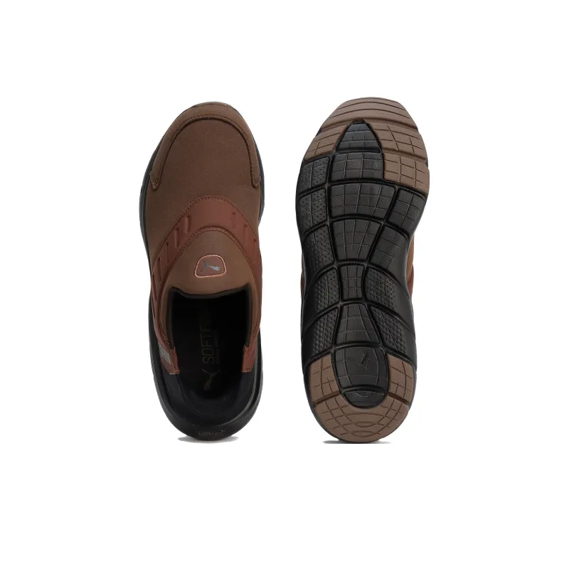PUMA Softride Waterproof And Wear resistant Low Top Running Shoes Unisex Brown-3