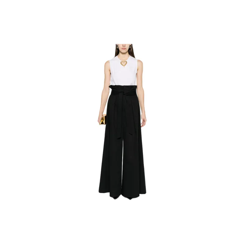 MOSCHINO Heart Cut Out Embellished Sleeveless Blouse-1