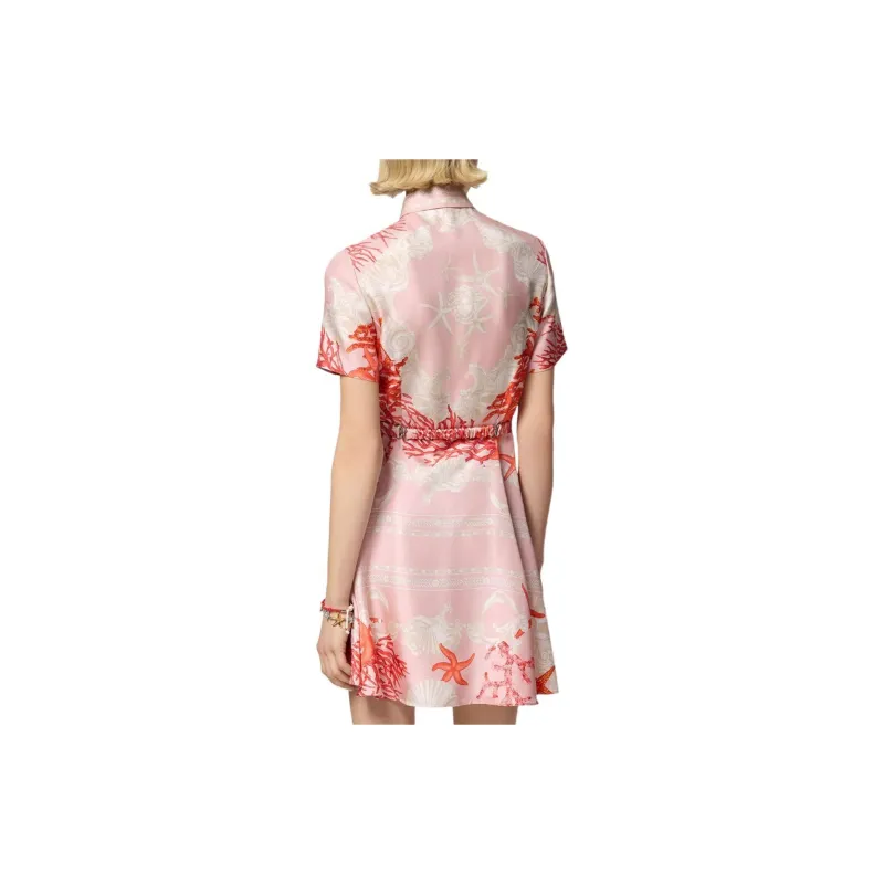 VERSACE Barocco Sea Short Sleeved Shirt Dress-2