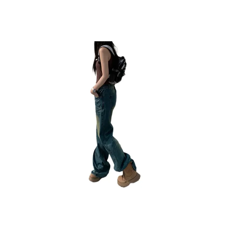 YINLEI Jeans Women's Peacock Blue-3