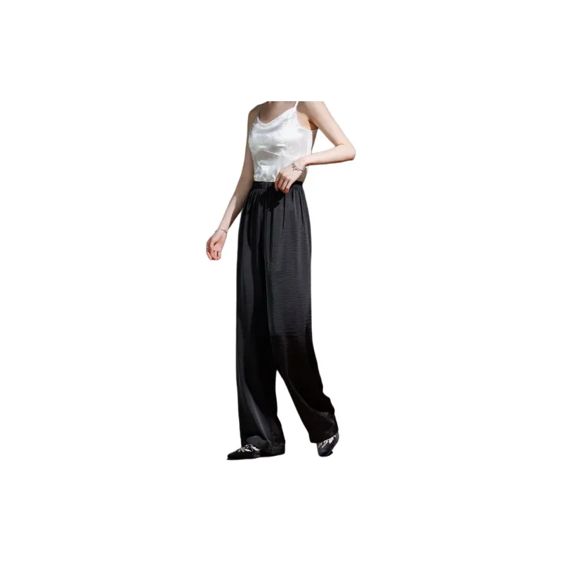 Hang Yi Court SS24 Casual Pants Women's Black-3