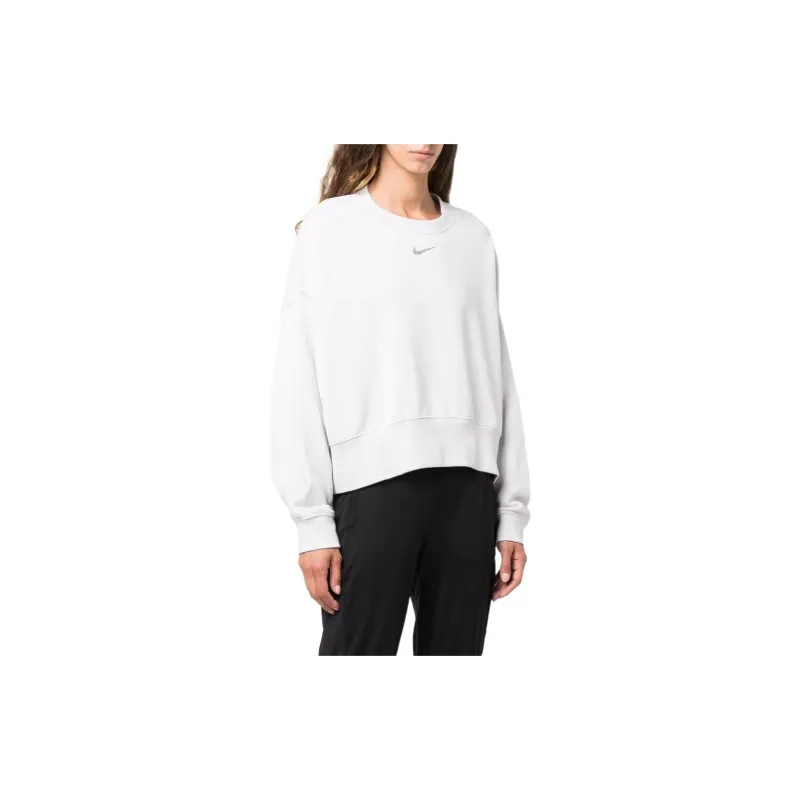 Nike Women's Sportswear Collection Essential Oversized Fleece Crewneck Platinum Tint/White-3