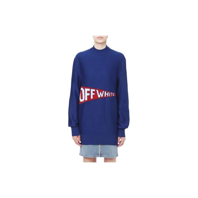 OFF WHITE Varsity Style Logo Jumper-1