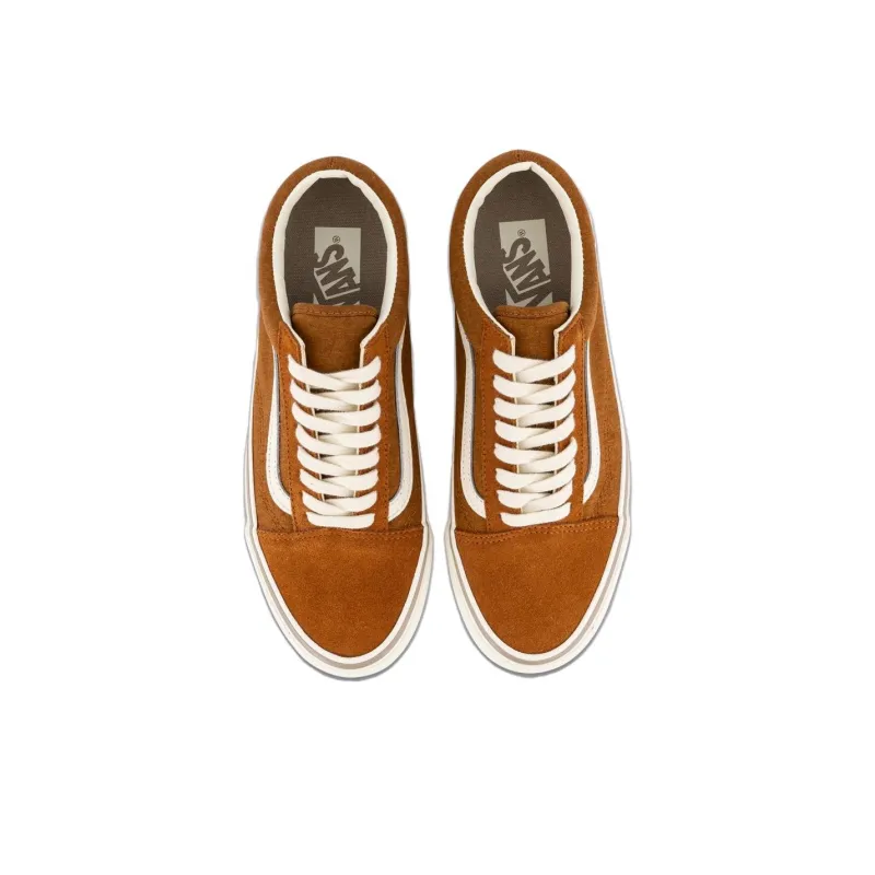Vans Anti Slip Wear Resistant Low Top Skateboard Shoes Unisex Brown-3