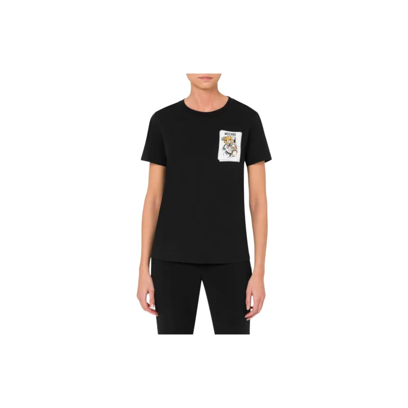 MOSCHINO Teddy Bear print Cotton T shirt-2