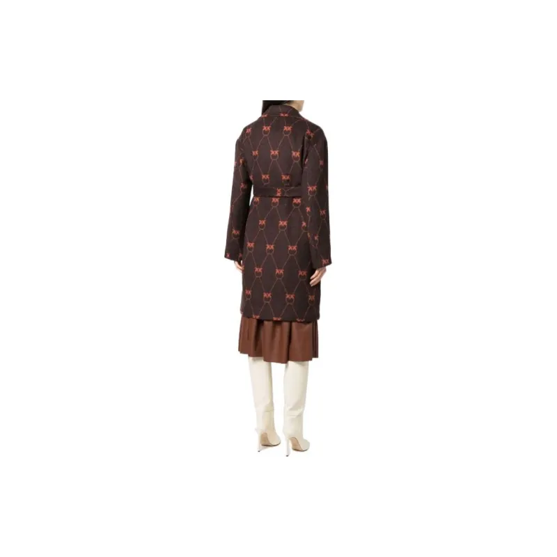 PINKO Velvet Jackets Women's Brown-2