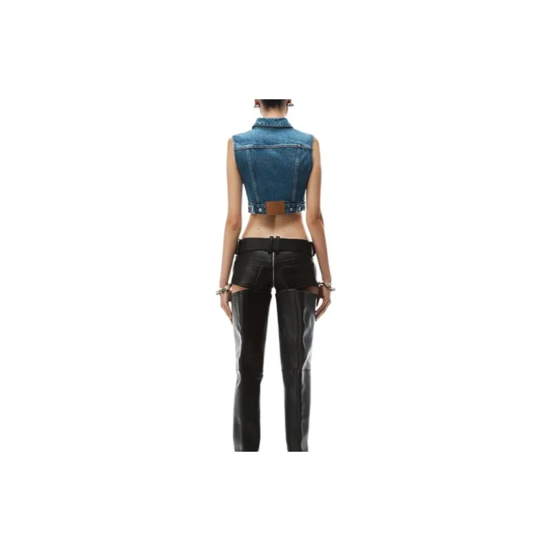 Alexander Wang Trucker Vest Denim Jacket-1