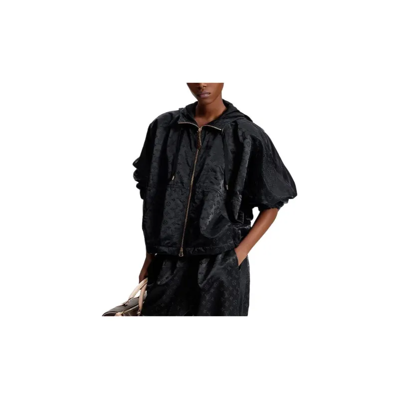 LOUIS VUITTON Shiny Monogram Short Parka-3