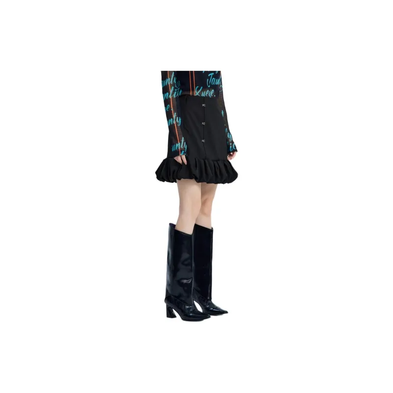 XG Casual Short Skirts Women's Black-3
