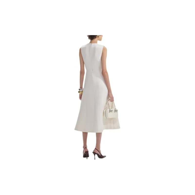 Self-portrait Tinsel Bouclé Midi Dress-3