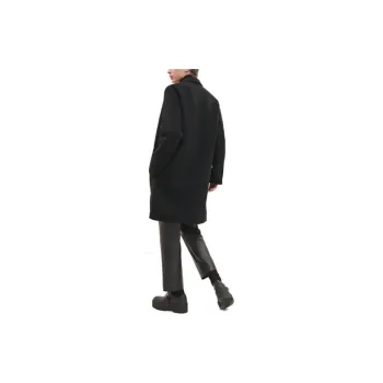 HERMES Velvet feel Coat Women's Black