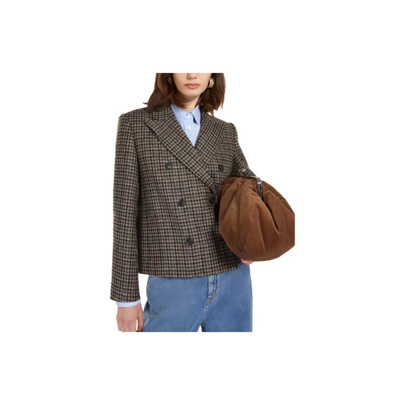 WEEKEND MaxMara Jackets Coats Women's Brown Gray-4