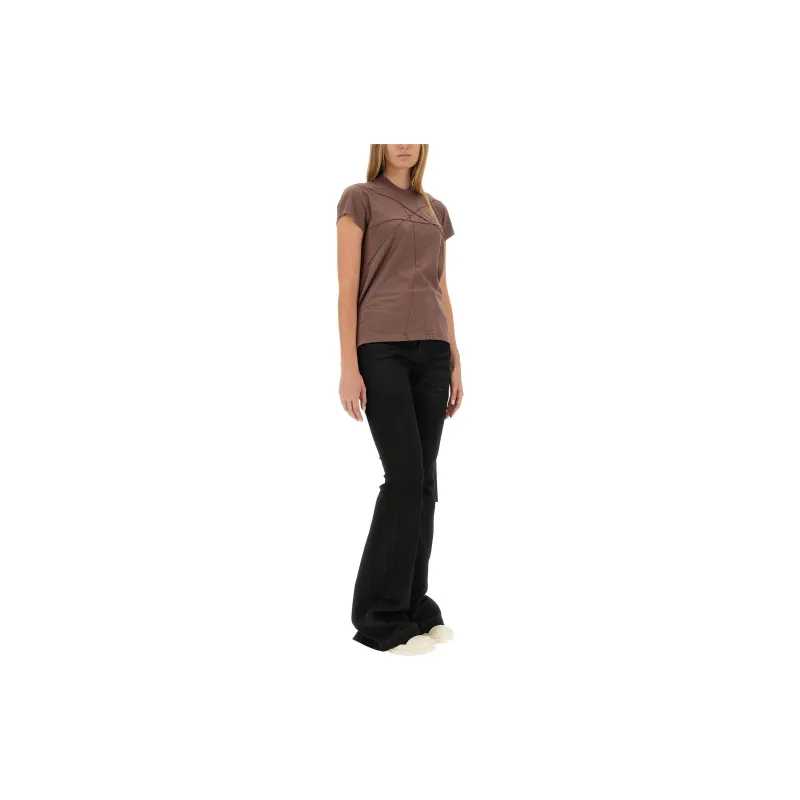 Rick Owens DRKSHDW Tonal Stitching Crewneck T Shirt-3