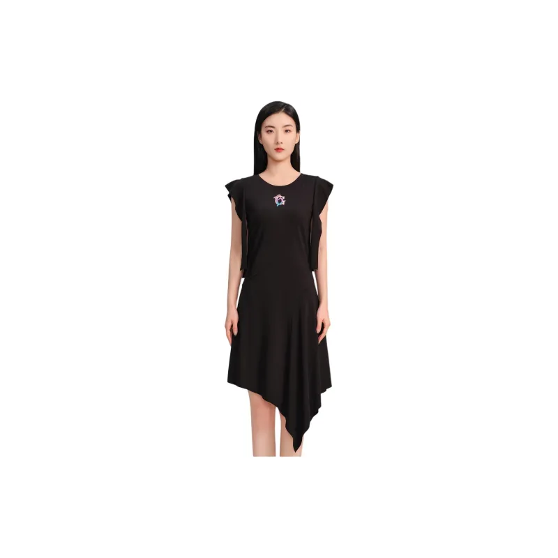 Blood Glitter SS24 Short-Sleeved Dresses Women's Black-1