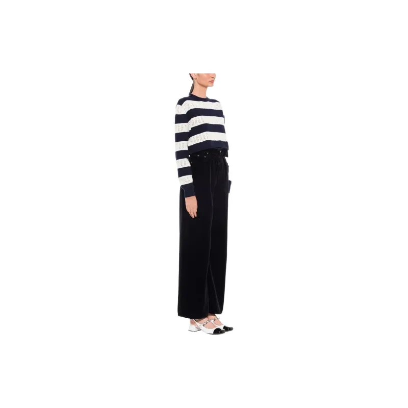 MIU MIU SS22 Sweater Women's Navy Blue-3