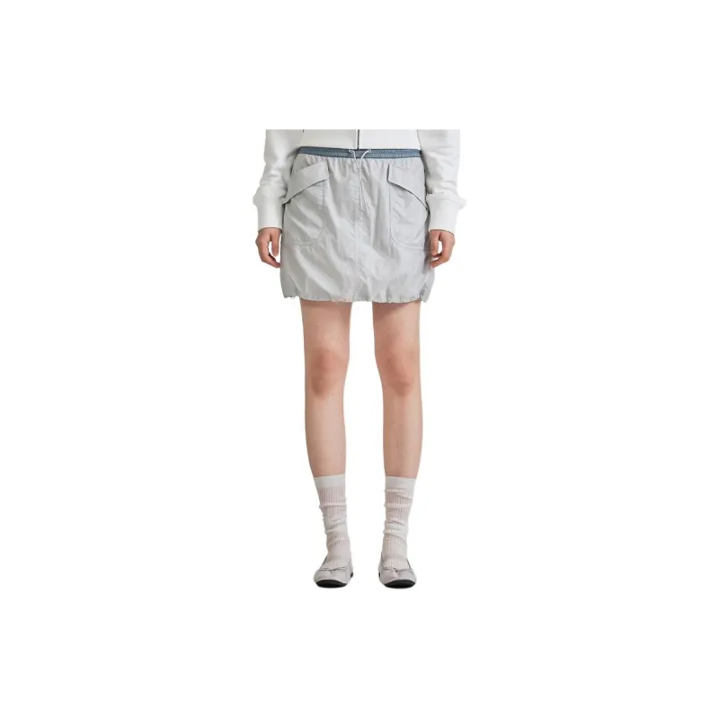 COVERNAT SS24 Casual Short Skirts Women's Light Gray-5