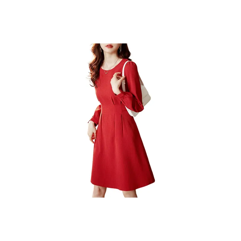 Still Quiet Long Sleeved Dresses Women's-7