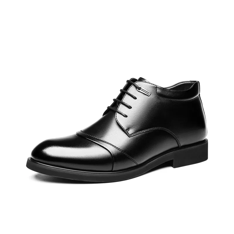 CHINT Dress Shoes Men Mid Top Black-1