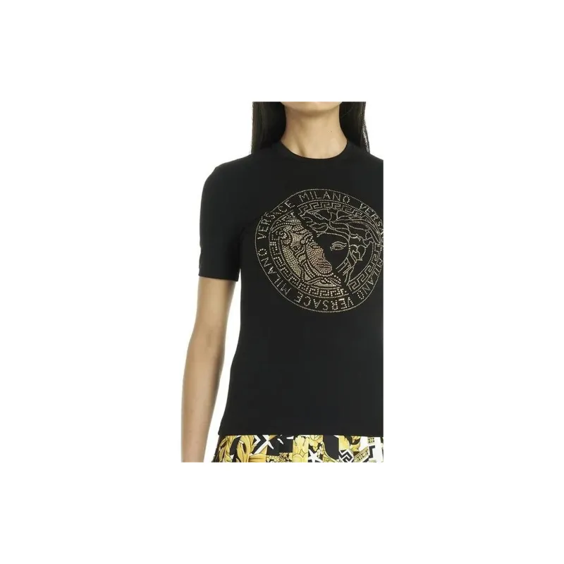 VERSACE T Shirts Women's Black-3