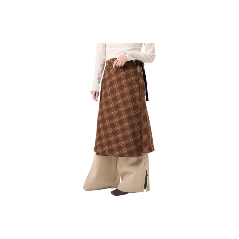 FREAK'S STORE Casual Long Skirt Women's Brown-5