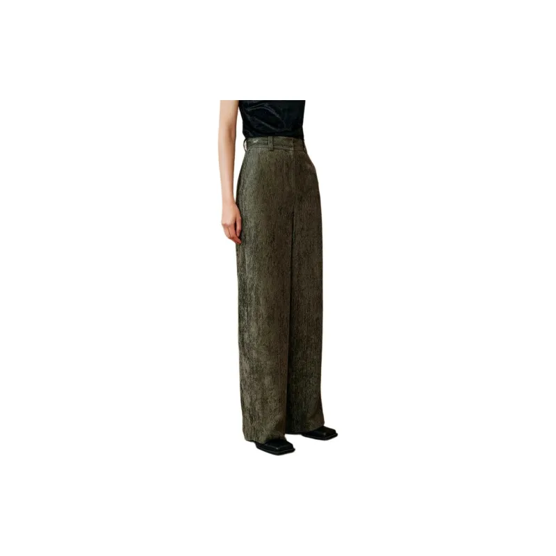 INSUN Casual Pants Women's Olive Green-3