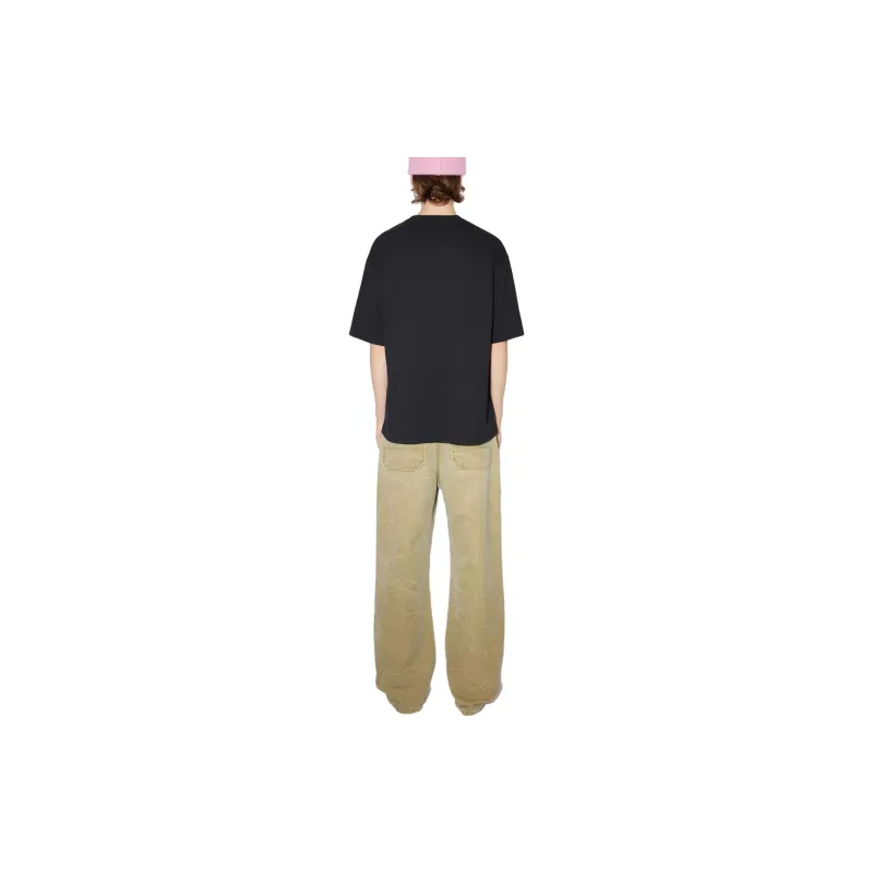 Acne Studios Exford Scribble Face T Shirt 'Faded Black'-2