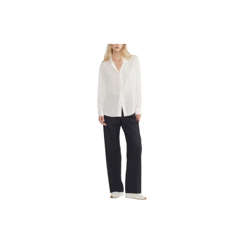 ARITZIA FW24 Wilfred Esme Silk Shirt Shirt Women's Light Birch/Light Birch-2