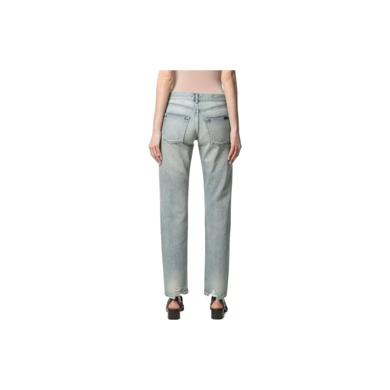 SAINT LAURENT Button Detailed Skinny Jeans-3