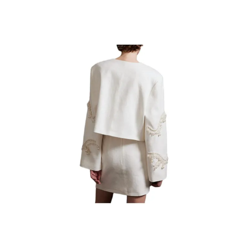 H&M Casual Short Skirts Women's White-2