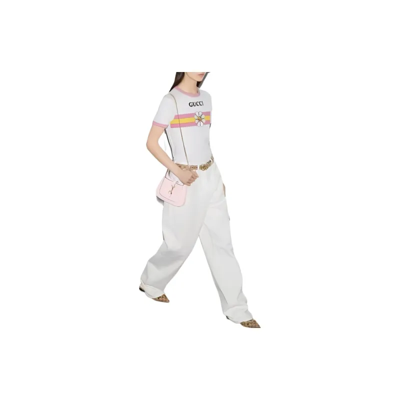 GUCCI SS24 T Shirt Women's Gray White-2