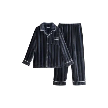 Same Language Pajama Set Men's Rhinestone Blue