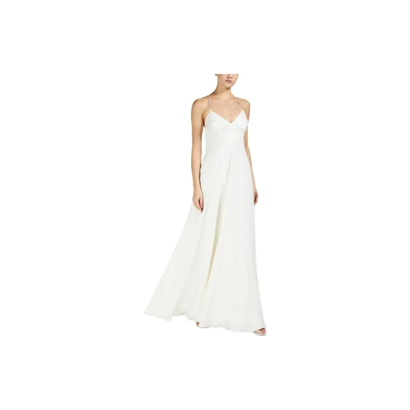 MaxMara Abito Slip Dress In Seta Slip Dress Women's White-3