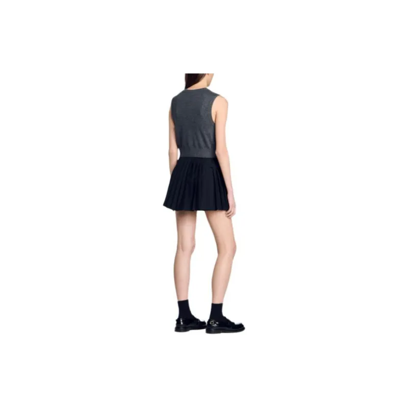 Sandro Cropped Vest-3