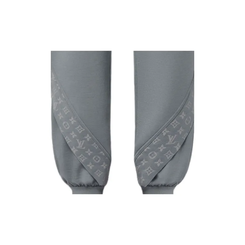 LOUIS VUITTON Knitted Sweatpants Women's Gray-3