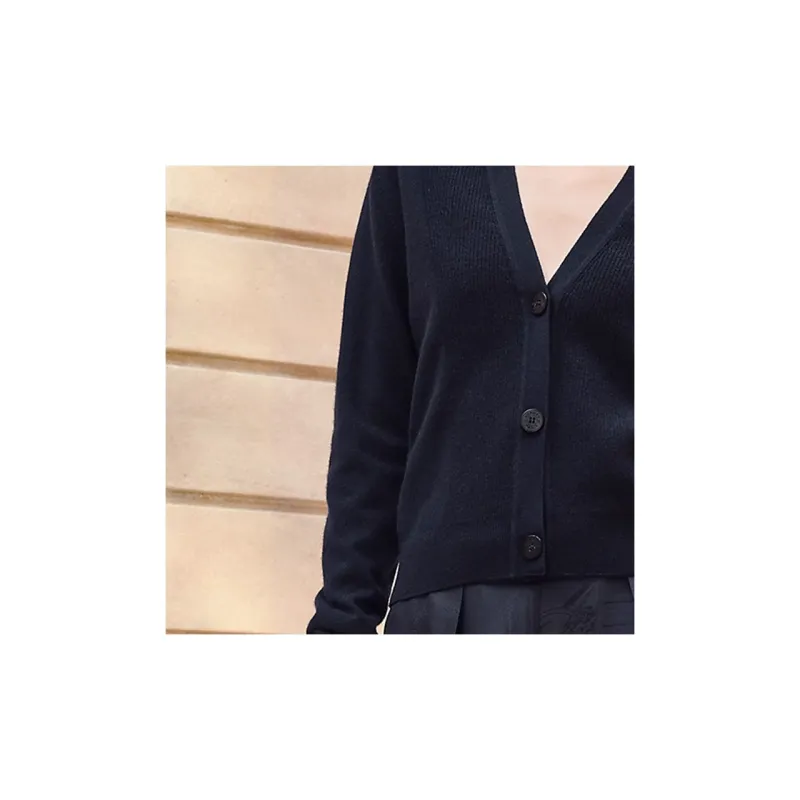 HERMES SS24 Knitwear Women's Black Blue-2