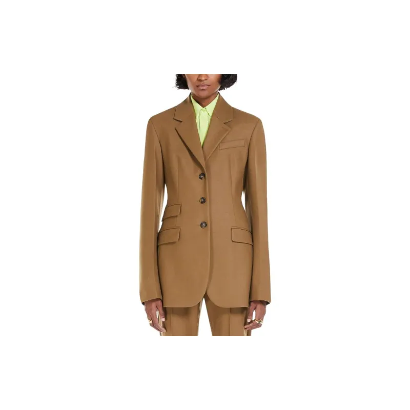 SportMa Opice Collection Slim Fit Tailored Blazer Jackets Coats Women's Umber-1