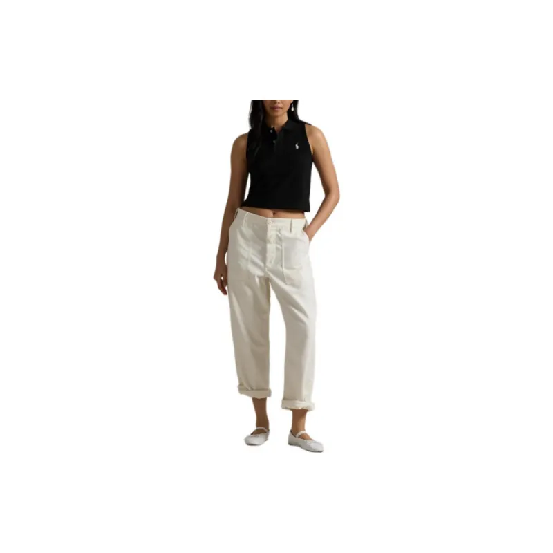 Polo Ralph Lauren SS24 Polo Shirt Women's Black-4