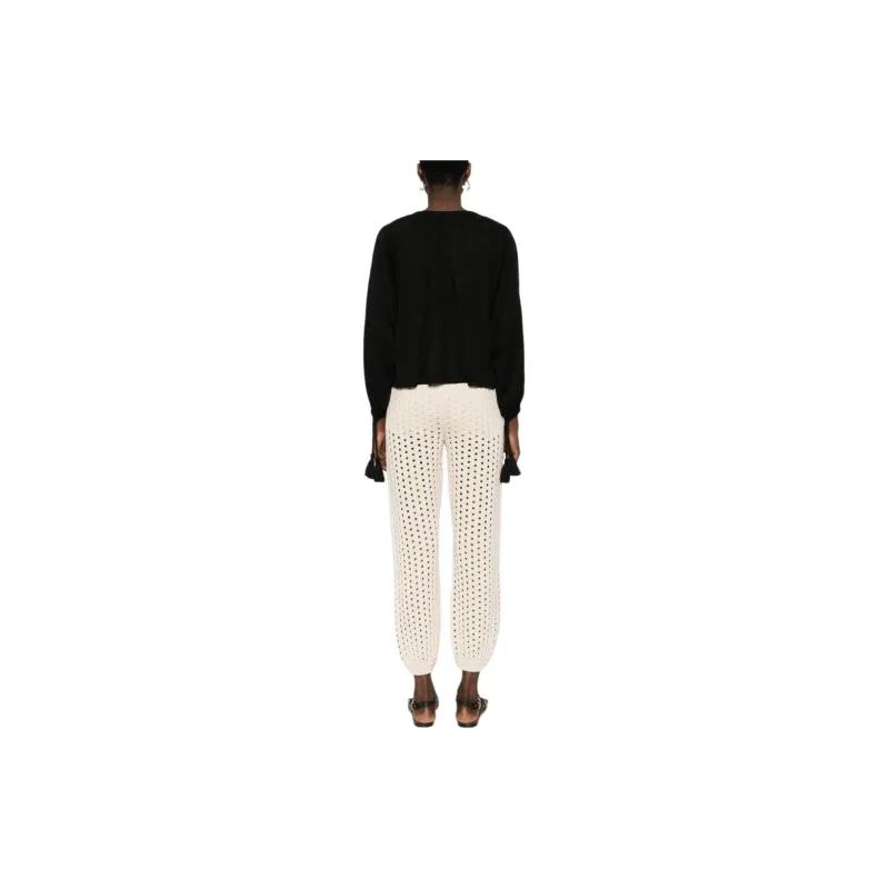 MaxMara Quirite Drawstring Tassel Knitted Blouse-3