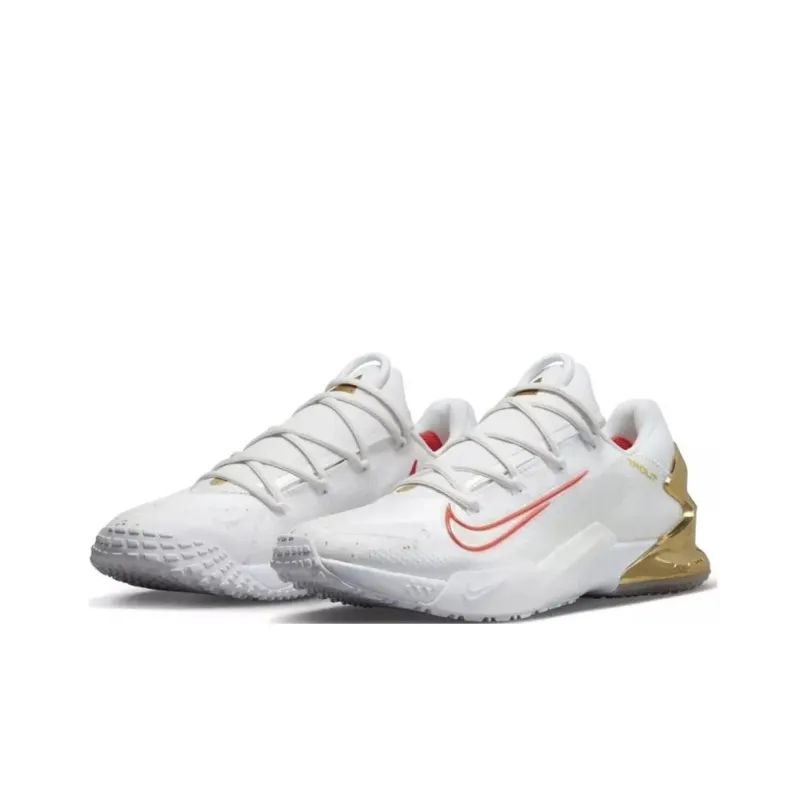 Nike Force Zoom Trout 8 Pro NRG Playoff Pack Cushioning Wear Resistant Low Top Training Shoes Unisex White Yellow-2
