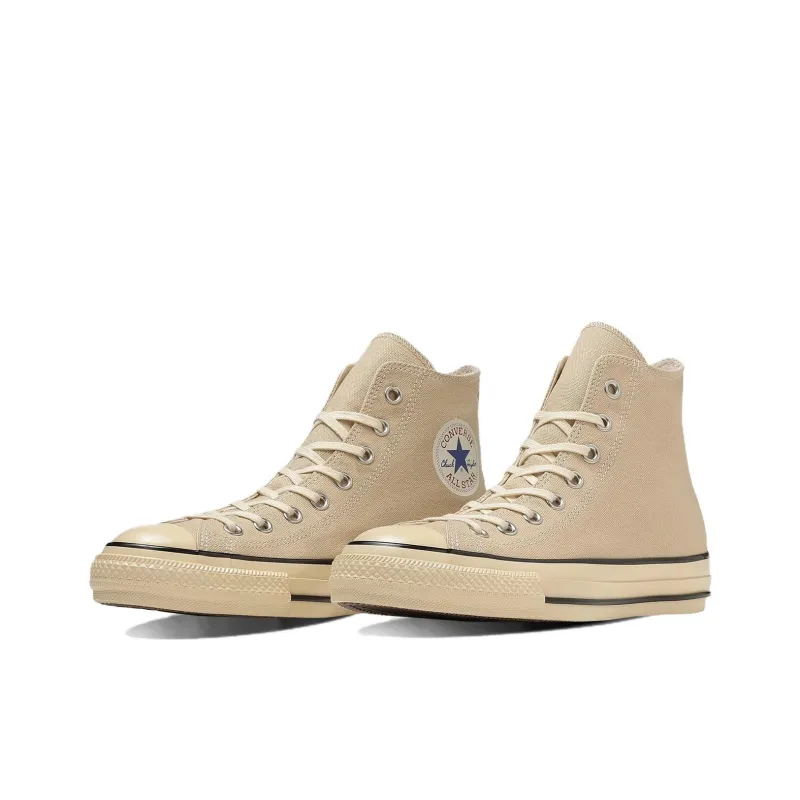 Converse All Star Anti Slip Wear Resistant High Top Canvas Shoes Unisex Ginger Yellow-1