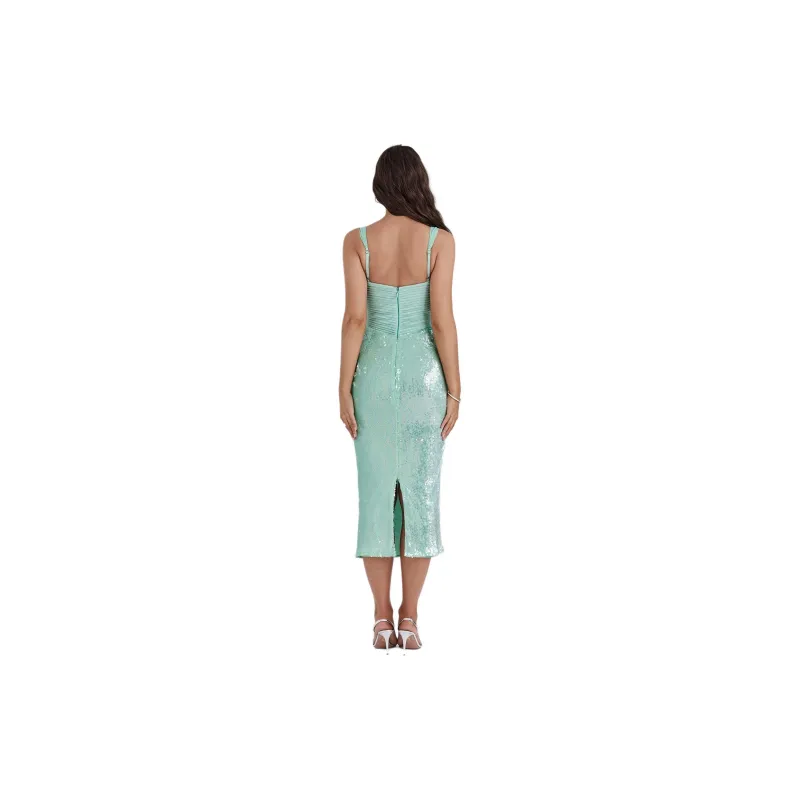 HOUSE OF CB THALA Slip Dress Women's SEAFOAM/Seafoam Green-5
