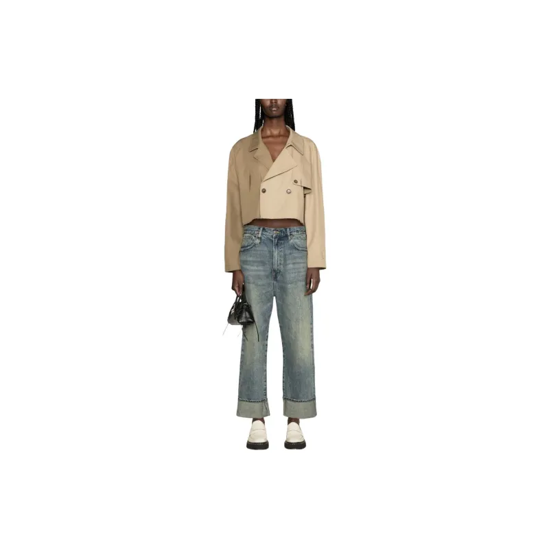 MM6 Maison Margiela Colour block Cropped Jacket-3