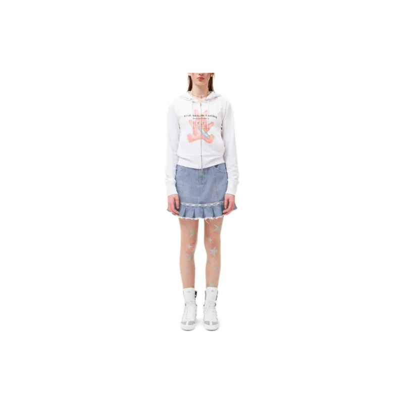 Kirsh FW23 Denim Short Skirts Women's Light Blue-2