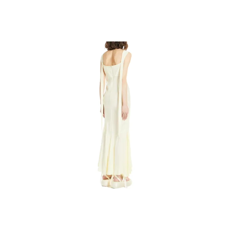 SportMax Sleeveless Dresses Women's White-1